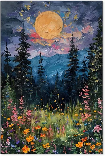 Vista 19 de Pósteres de Lienzo de Libros de Academia Oscura Carteles de Arte de Pared Botánico Floral de Ambiente Sombrío Pintura al Aceite Vintage Antigua