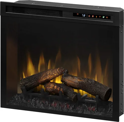 Vista 8 de Dimplex Caja de fuego eléctrica empotrada Multi-Fire XHD de 23 pulgadas con lecho de brasas de acrílico - Negro, XHD23G