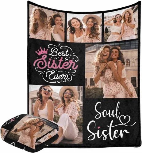 Vista 17 de Caisuedawn Manta conmemorativa con nombre personalizado con fotos, manta personalizada de ángel de condolencia por pérdida de madre, papá y abuela