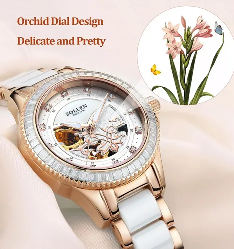 Vista 3 de Automatic Watches for Women, Casual Women's Watch, 3ATM Waterproof Women's Wrist Watches, Ideal Gift for Girls & Adults