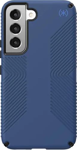 Vista 2 de Speck Productos Funda Presidio2 Grip Samsung Galaxy S22, bisel elevado, azul costero/negro/azul tormenta