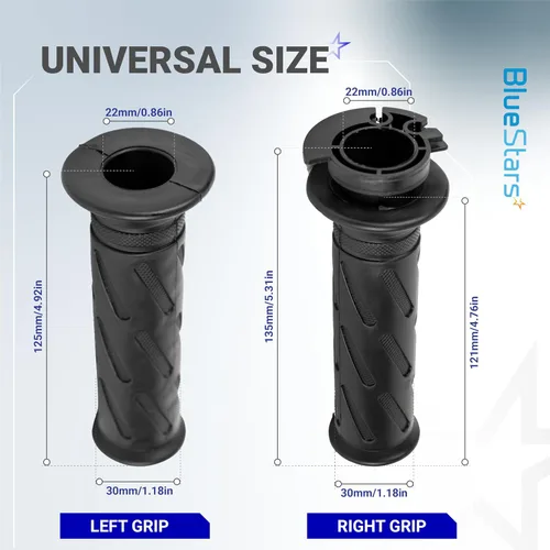 Vista 2 de BlueStars Durable 57110-29G02-291 & 57211-22D02-291 - Agarres de mano para motocicleta, compatibles con Suzuki GSX-R600 GSX-R750 GSX-R1000 AN400