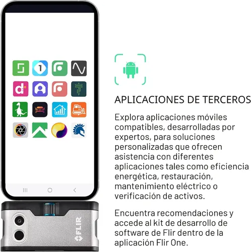 Vista 6 de FLIR One - Cámara de Imágenes térmicas para teléfonos inteligentes Android (USB-C), Super Resolución 240x180 (IR nativa 80x60)