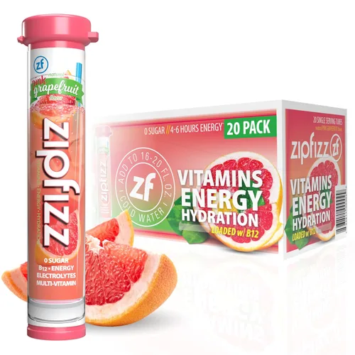 Vista 14 de Zipfizz Bebida energética diaria en polvo, Berry, paquete de 12 Energía sostenida 3-en-1, hidratación rápida y vitaminas esenciales Sin azúcar