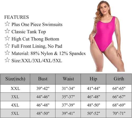 Vista 8 de Annbon 80s Thong Leotard High Cut One Piece Swimsuits for Women