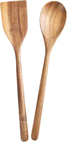 Vista 9 de Cuchara de Madera Gigante - Cucharón Grande de Esquina de 17 pulgadas, en Ángulo Recto, Cucharón de Cocina con Mango Largo Cómodo para Servir