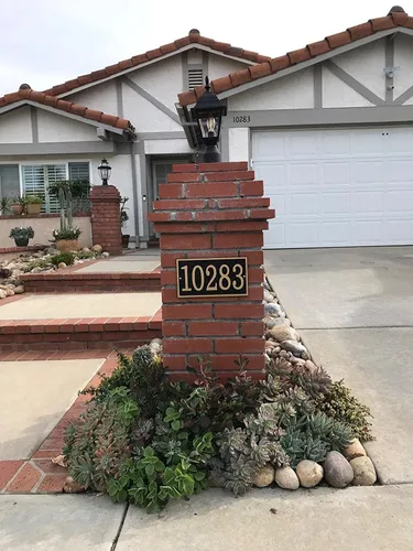 Vista 7 de Placa de dirección hecha a mano, número de letrero personalizado para casa