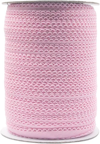 Vista 24 de Bristlegrass Picot Loop - Banda elástica para coser de 1/2 pulgada, 0.512 in, corona de carrete con volantes, cinta elástica para atar el cabello
