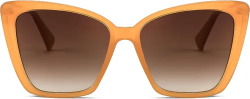 Vista 2 de FEISEDY Gafas de sol polarizadas de moda para mujer, gafas de sol cuadradas retro para mujer con ojo de gato B4134