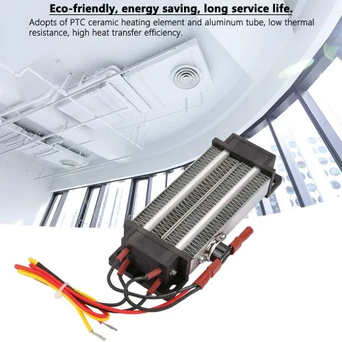 Vista 5 de Calentador de aire de cerámica 500W 110V con termóstato para incubadora elemento de calefacción eléctrico