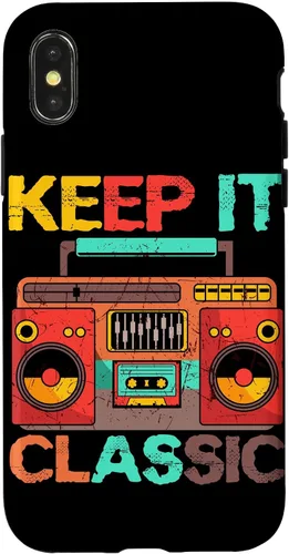 Vista 5 de Keep It Classic Radio 80s 90s Retro Vintage Cassette Player Funda para iPhone 17