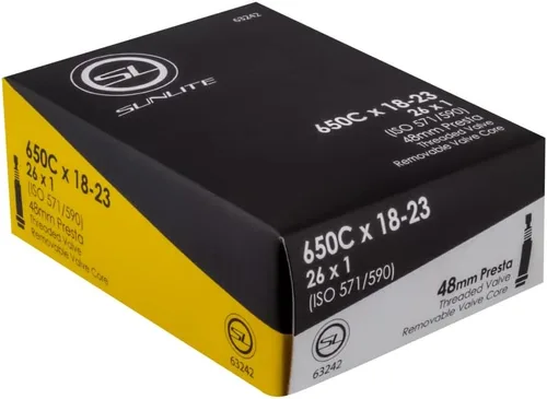 Vista 36 de Sunlite Tubos de bicicleta de válvula Presta estándar