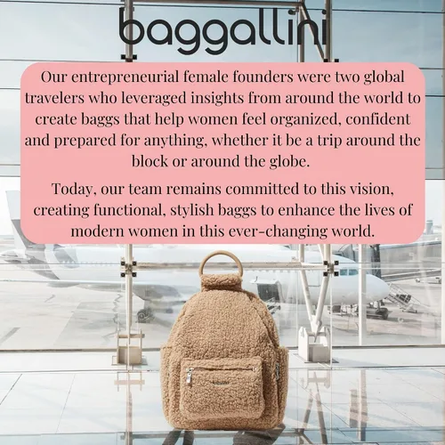 Vista 59 de Baggallini Mochila todo el día para mujer con pulsera de teléfono RFID, Negro, talla única