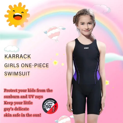 Vista 6 de karrack Traje de baño deportivo de una pieza para niñas