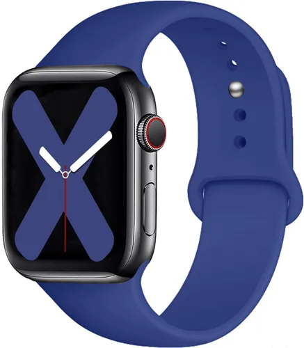 Vista 36 de Saucyi Compatible con Apple Watch Band 1.614 in 1.575 in 1.496 in 1.929 in 1.772 in 1.732 in 1.654 in, correa deportiva de silicona suave con cierre