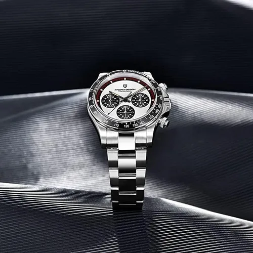 Vista 4 de LACZ DENTON Pagani Design PD1644 Relojes de cuarzo para hombre, acero inoxidable, cronógrafo, impermeable, 100M, reloj deportivo para hombre, regalo
