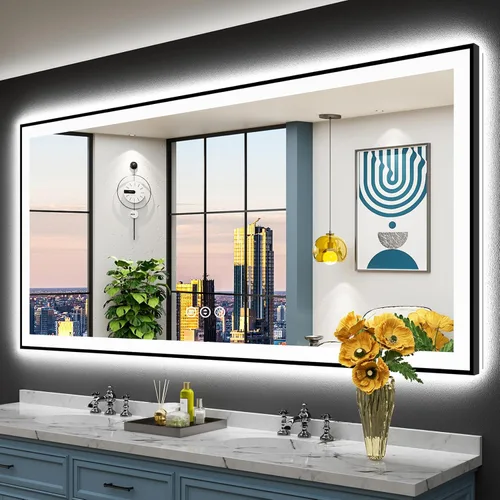 Vista 44 de 24x32 LED Bathroom Mirror, Backlit & Front Lit Lighted Mirror Retroiluminado+luz frontal