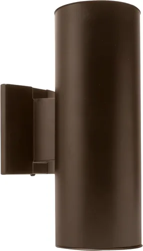 Vista 8 de NICOR Iluminación de 12 pulgadas Negro arriba y abajo cilíndrica de la bala de luz (50102BK)