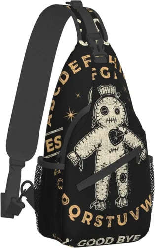 Vista 2 de RIMENCH Bolso bandolera multiusos, bolsos cruzados informales, mochila premium para el hombro en el pecho, color 980, Bandolera
