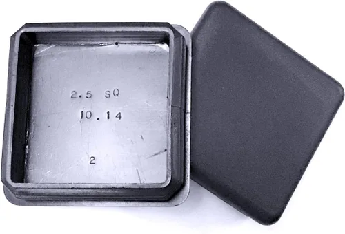 Vista 15 de Paquete de 10: (0.5 pulgadas (1/2 pulgadas), calibre 14-20, tapón cuadrado de plástico negro, tapa de extremo de tubo, insertos deslizantes