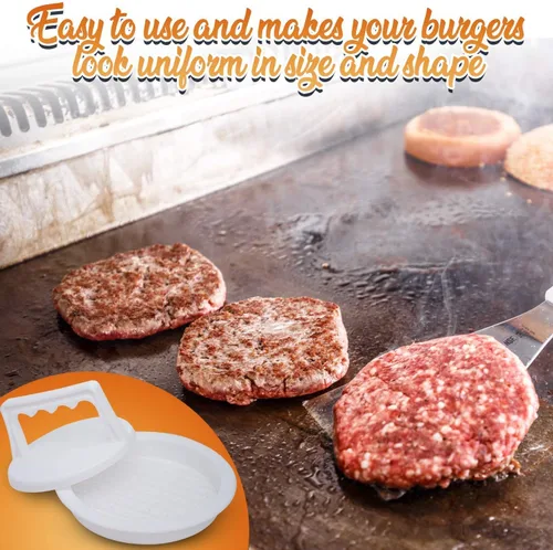 Vista 5 de Cooking Concepts Paquete de 2 prensas para hamburguesas - 2 juegos completos (un total de 4 piezas)