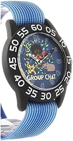 Vista 3 de Disney Encanto Time Teacher - Reloj analógico de cuarzo para niños, Azul Patchwork, Reloj de cuarzo