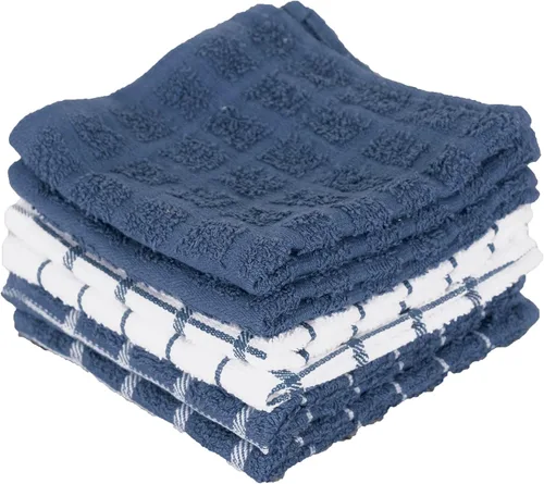 Vista 12 de Ritz Premium Toallas de Cocina de Felpa de Algodón 100% a Cuadros - Altamente Absorbentes, Súper Suaves, de Larga Duración, 25"x15", Paquete de 3