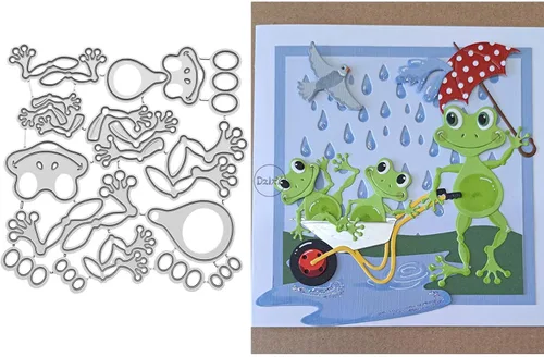 Vista 23 de DzIxY Juego de troqueles de corte de metal para tarjetas con diseño de pájaros, troquelados, plantillas de máquina para álbumes de recortes