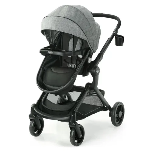 Vista 11 de Graco Modes Nes Sistema de viaje, combo modular de asiento de auto y carriola 3 en 1, portabebés de asiento de auto ajustable Slide2Me, moisés