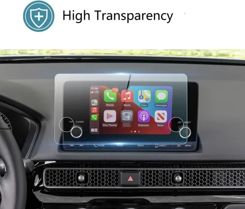 Vista 3 de Protector de pantalla de dureza 9H compatible con Honda Pilot 2023-2025, vidrio templado antiarañazos HD para protección de pantalla táctil de 7