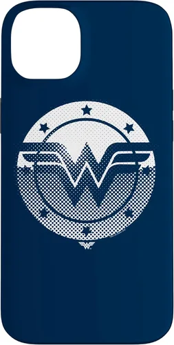 Vista 15 de Wonder Woman Funda con logotipo de escudo de medio tono para iPhone 17