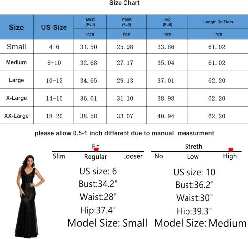 Vista 6 de Vestido de fiesta para mujer, con lentejuelas, tul sexy, cuello en V, sin mangas, formal, vestidos de graduación