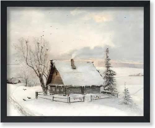 Vista 61 de Poster Master Póster vintage The Beginning Of Spring – Impresión retro de invierno – Arte de nieve – Arte de paisaje – Regalo para hombres y mujeres