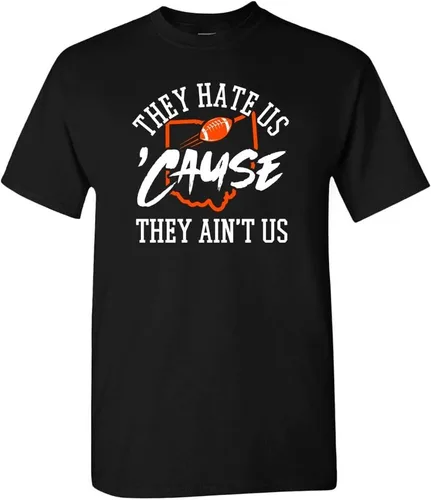 Vista 12 de Xtreme Apparrel They Hate Us 'Cause They Ain't Us Men's T-Shirt for Football Fans Arizona - Camisa negra