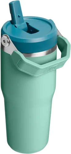 Vista 3 de STANLEY IceFlow 2.0 - Vaso con pajita, 14 onzas, color verde primavera