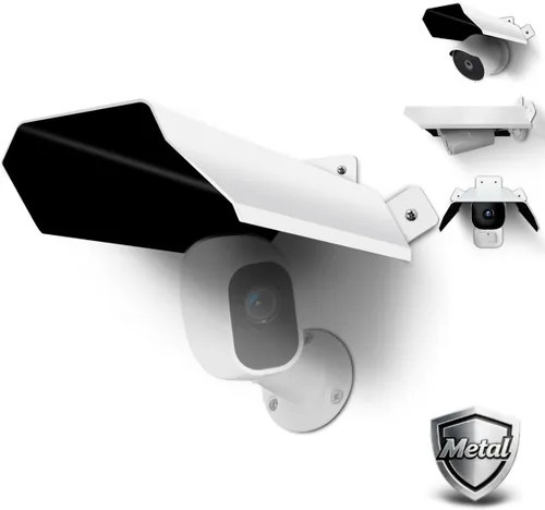 Vista 11 de OOSSXX Cámara de seguridad universal Sun Rain Cover Shield Protective Roof