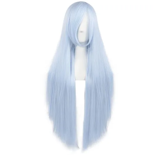Vista 10 de anogol Vocaloid 32" 80 cm de largo recto de Cosplay peluca Pelucas Para Fiestas Halloween, Anaranjado