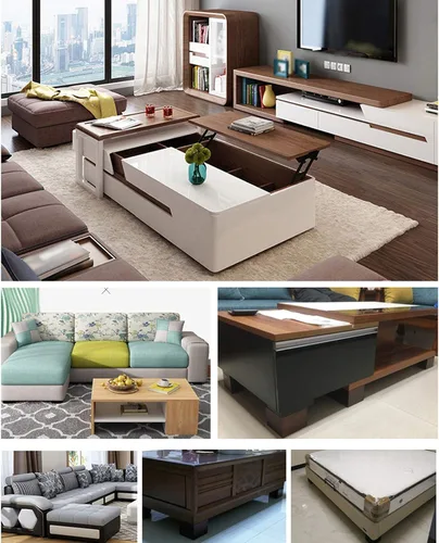 Vista 7 de Muebles de madera maciza de roble con patas elevadas, mesa de sofá y patas de silla, patas de gabinete, patas de bloque de madera, 3
