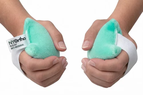 Vista 7 de NYOrtho Cojín de mano de 6 x 3 pulgadas, 1 paquete de agarre de palma para recuperación de accidentes cerebrovasculares y apoyo ortopédico, sin