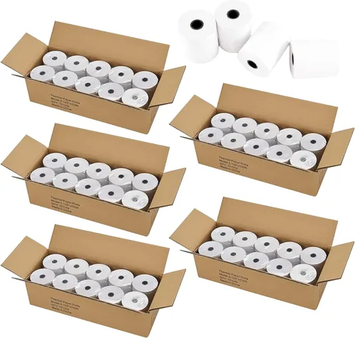 Vista 14 de Papel de recibo térmico 3 1/8 x 119 Papel de recibo Caja registradora POS Papel de recibo 10 rollos