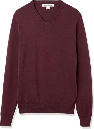 Vista 9 de Tienda Essentials Suéter con cuello en V, para hombre