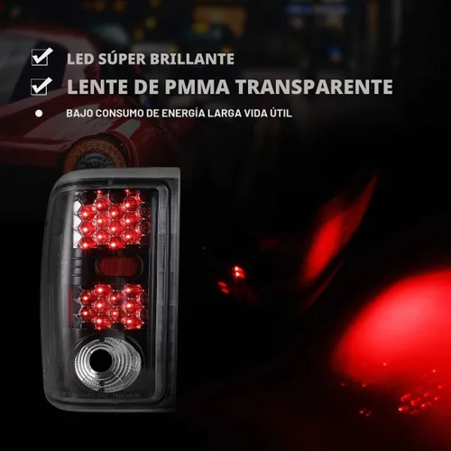 Vista 2 de Nixon Offroad Conjunto de Luces Traseras LED para Ford Ranger 2001 2002 2003 2004 2005, Luces Traseras, Lámparas Traseras con Señal de Giro LED