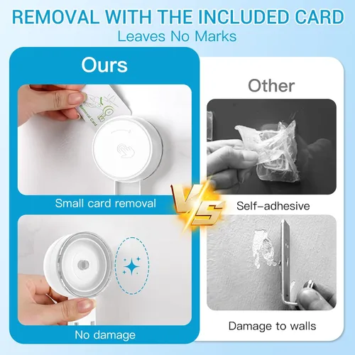 Vista 5 de LUXEAR Ganchos de succión potentes ganchos de succión al vacío, ganchos de ducha resistentes al agua, gancho de succión para baño, toalla de cocina