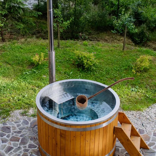 Vista 9 de DOITOOL Cucharón de agua de madera Cucharón de mango largo Dipper de agua ing Scoop Bailer japonés de bambú Cuchara para ceremonia de té Jardín
