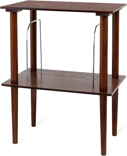 Vista 6 de Victrola Soporte de madera para discos – Pieza complementaria para el centro de música Victrola, con capacidad para más de 50 discos de vinilo