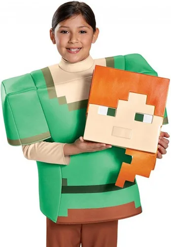 Vista 4 de Alex Prestige - Disfraz de Minecraft, multicolor, mediano (7-8)