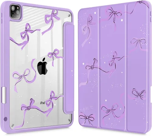 Vista 28 de May Chen Funda para iPad Pro de 11 pulgadas M2 de 4ª generación 2022, iPad Pro 11 de 3ª/2ª/1ª generación, Funda con cubierta trasera transparente a