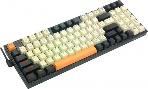 Vista 5 de Redragon - Teclado mecánico con cable para juegos con retroiluminación RGB, 94 teclas, edición de macros programable, teclado numérico