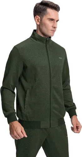 Vista 5 de MAGNIVIT - Conjunto deportivo para hombre con cremallera completa y manga larga