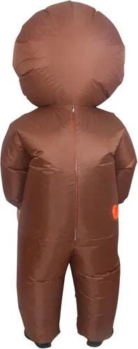 Vista 5 de IRETG Inflatable Gingerbread Man Costume Blow-Up Costume for Christmas Cosplay